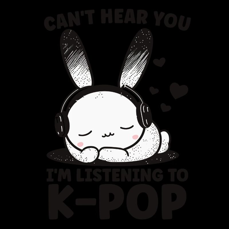 Je ne t’entends pas, j’écoute Kpop Rabbit K-pop