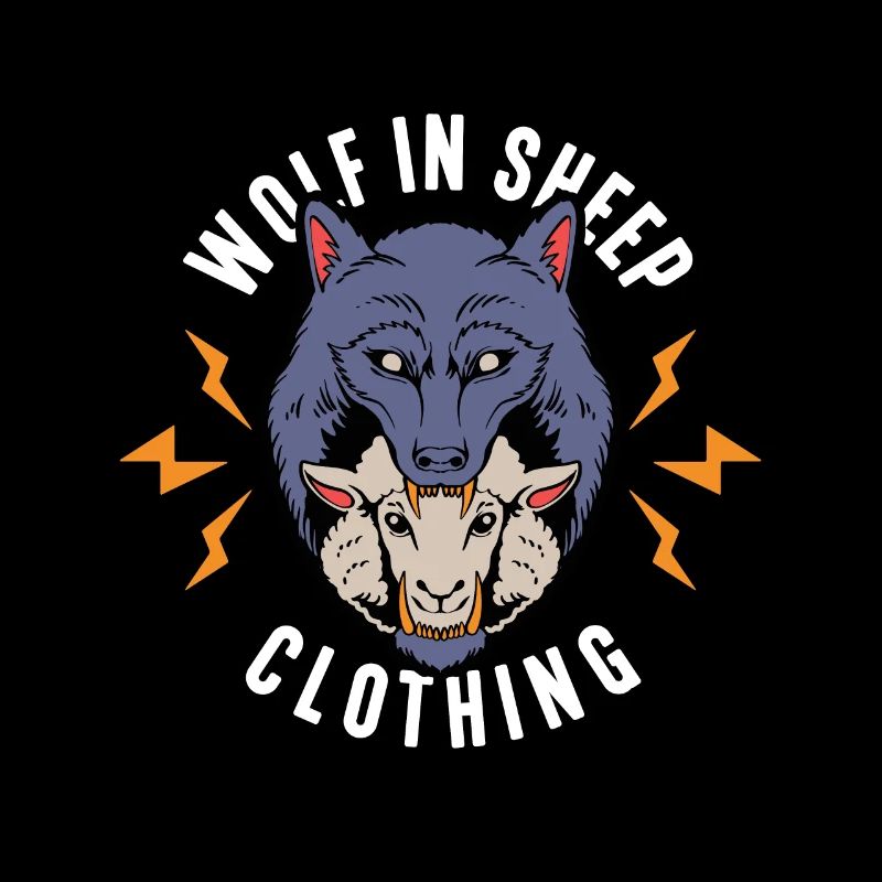 Wolf in Sheep's Clothing, Wolves, Sheep, Gift, Fun
