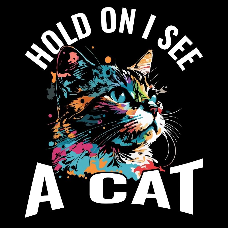 Halte fest, ich sehe eine Katze