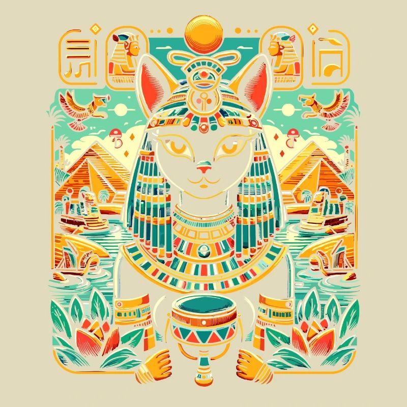 Bastet Déesse égyptienne Égypte Pyramide Égypte