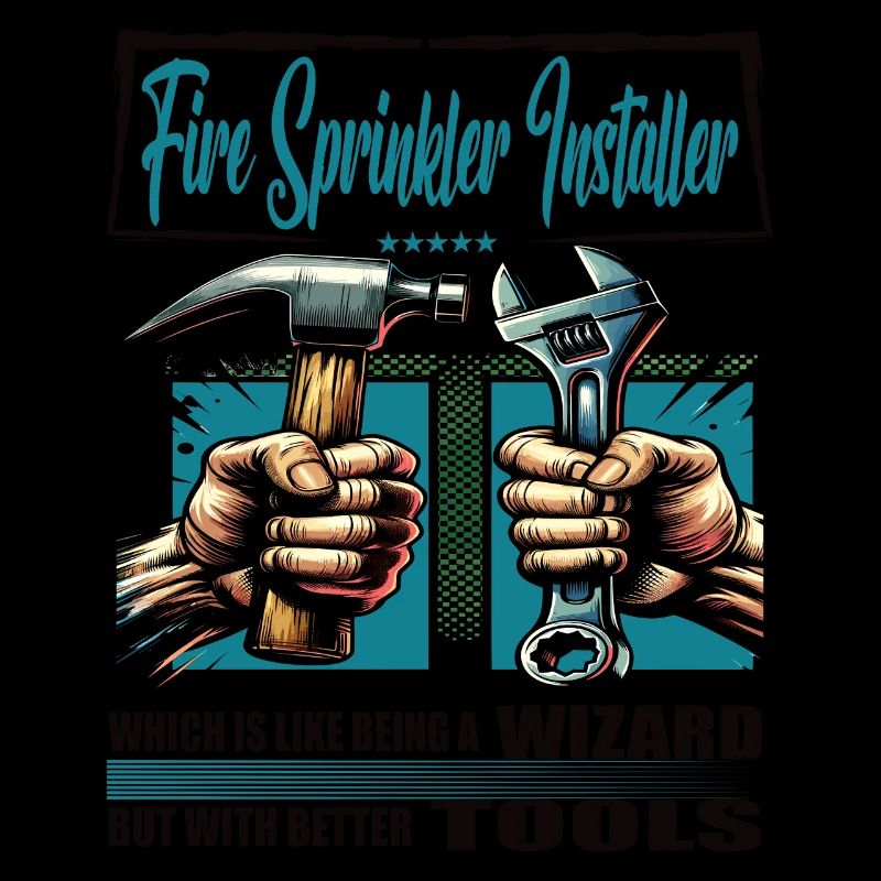 Fire sprinkler installer Profession Saying Worker