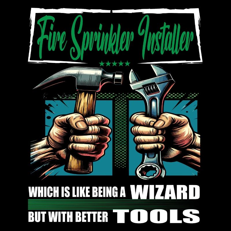 Fire sprinkler installer Profession Saying Worker