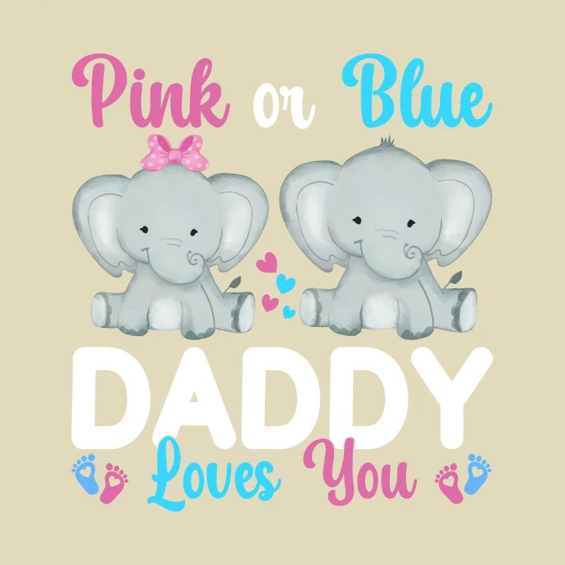 Pink Oder Blue Daddy Liebt Dich Geschlecht