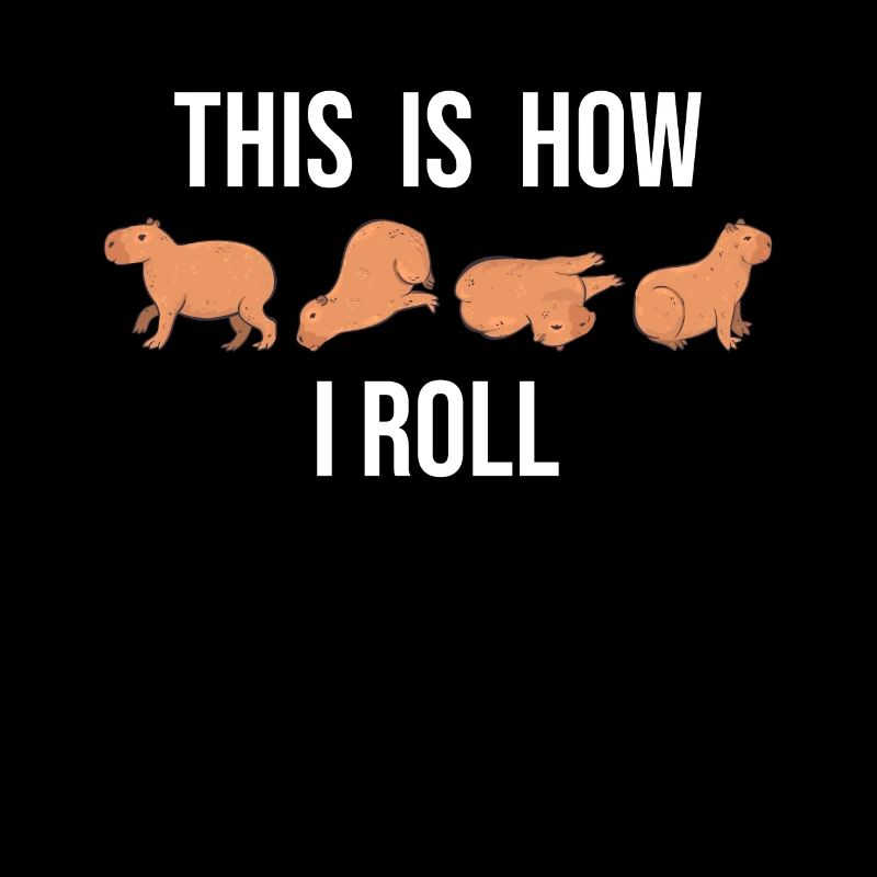 C'est comme ça que je roule un joli capybara