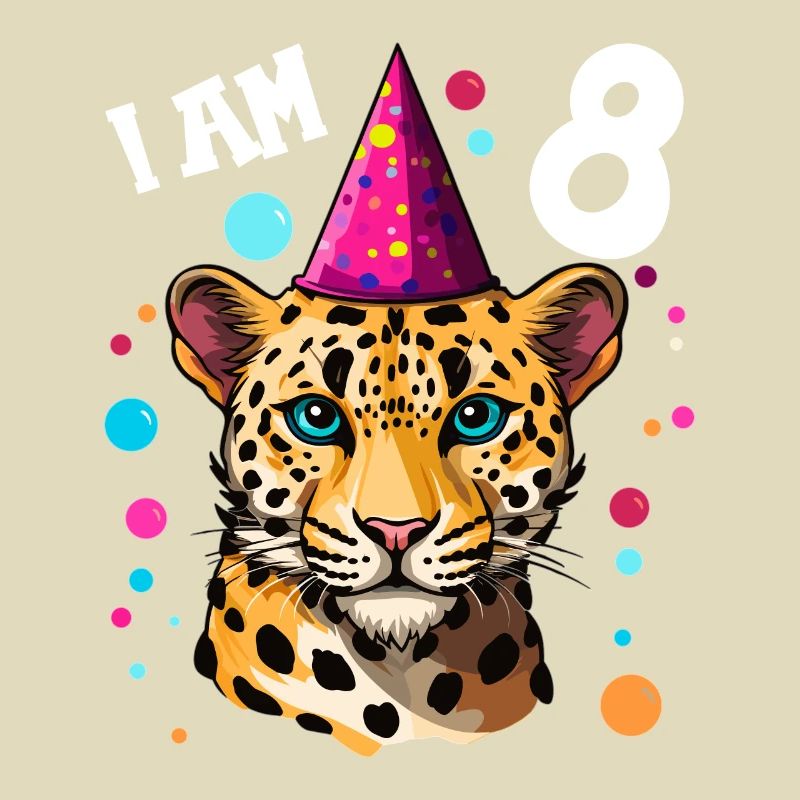 Ich bin 8 Jahre alt Leoparde Leopard 8. Geburtstag