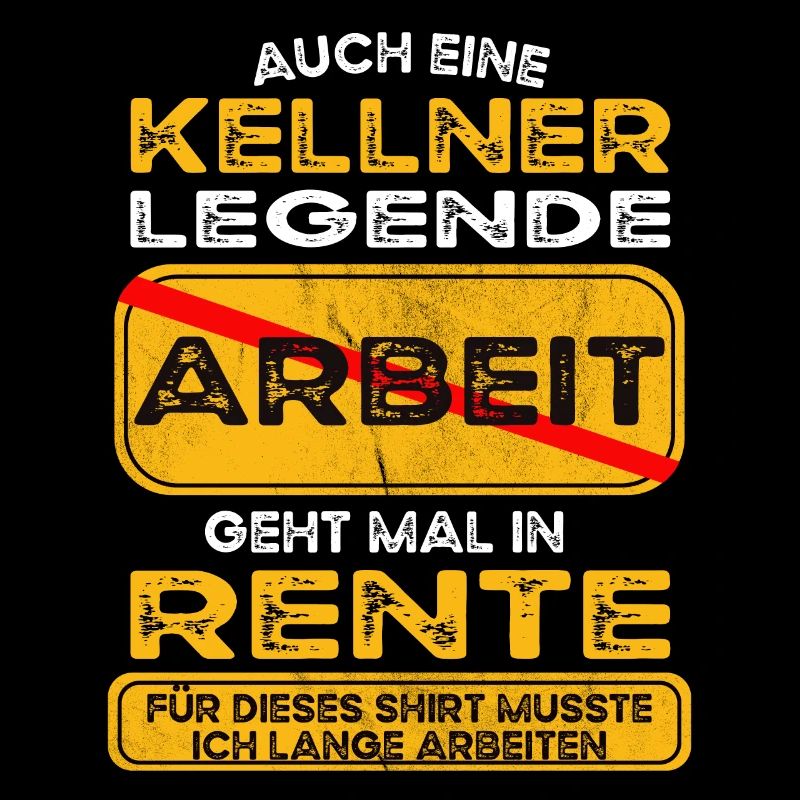 Kellner lustiges Rente Pension