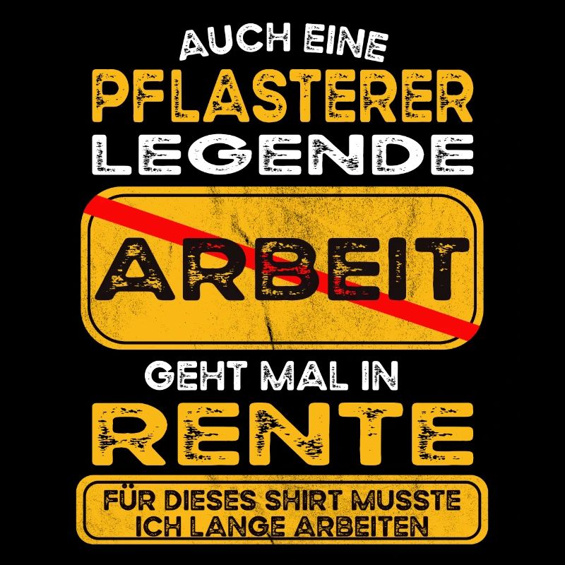 Pflasterer lustiges Rente Pension