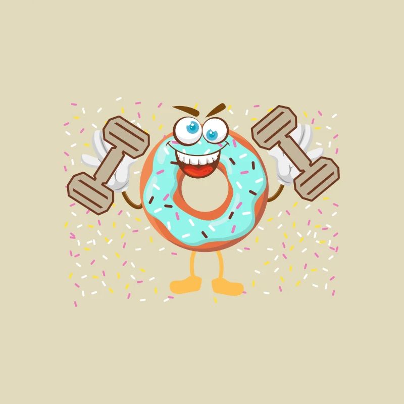 Donut Themed Donut Sprayed Funny Cute