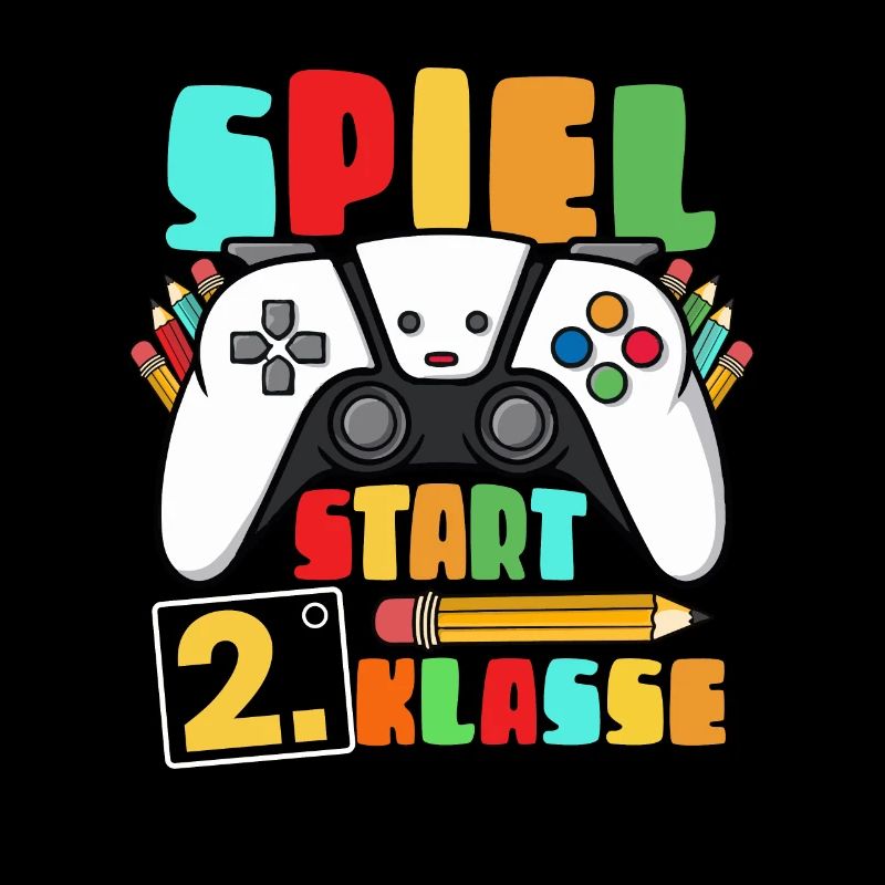 Gamer de début de jeu de 2e année