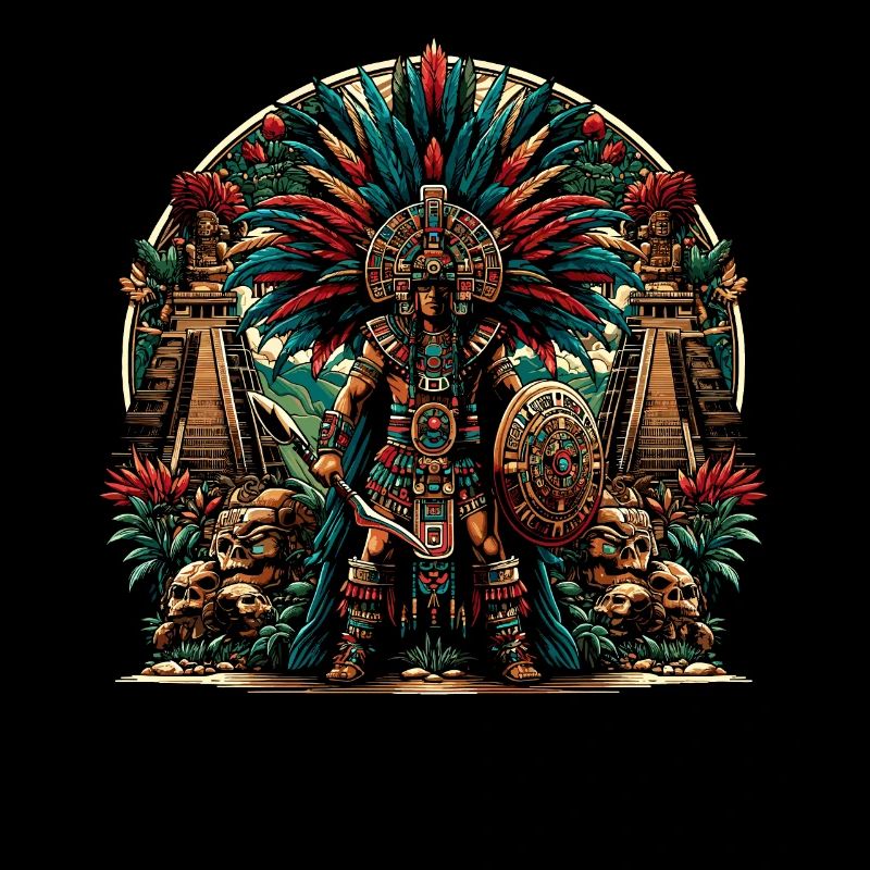 Aztec Warrior Native Mexican Aztec Civilization