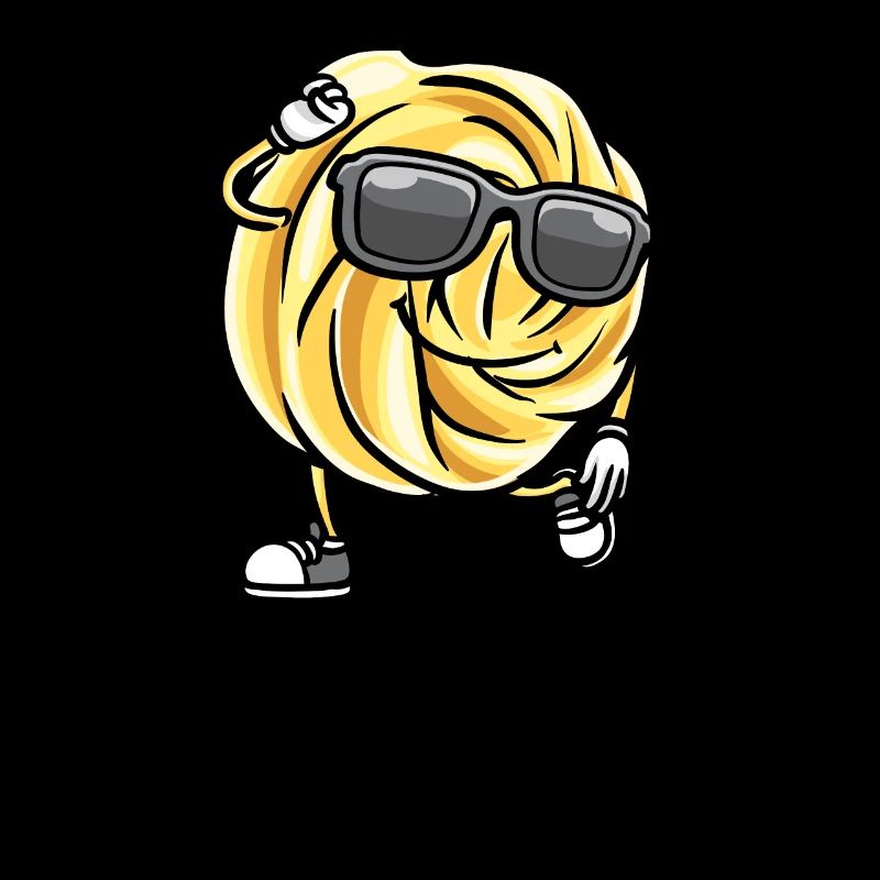 Dancing Danish Butter Biscuit with Sunglasses