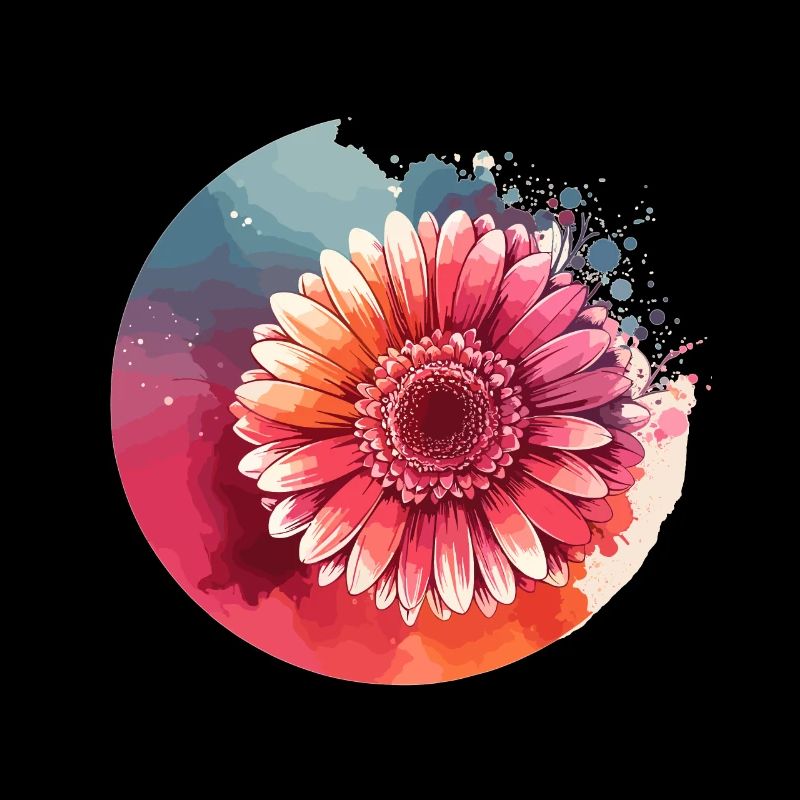 Gerbera dessiné