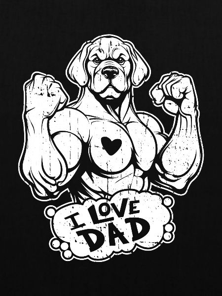 Labrador I Love Dad