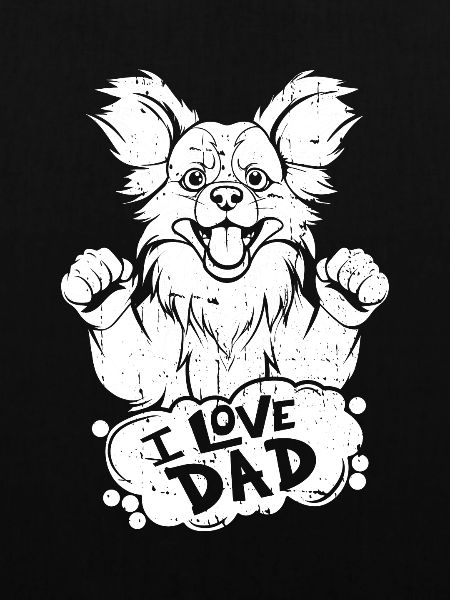Papillon I Love Dad