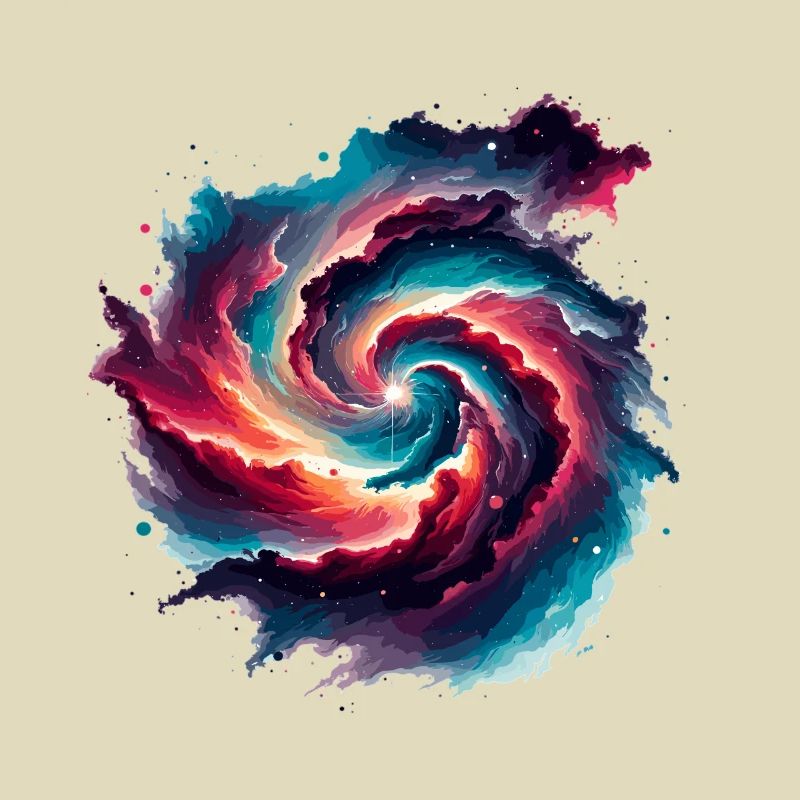 Nébuleuses colorées dans l’espace