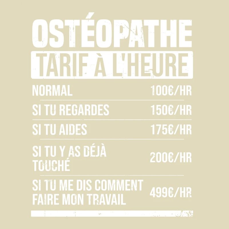 Osteopath Stundensatz Geschenkidee Humor