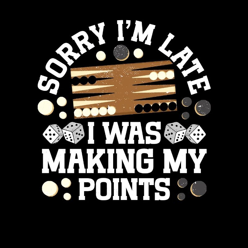 Board Game Funny Backgammon