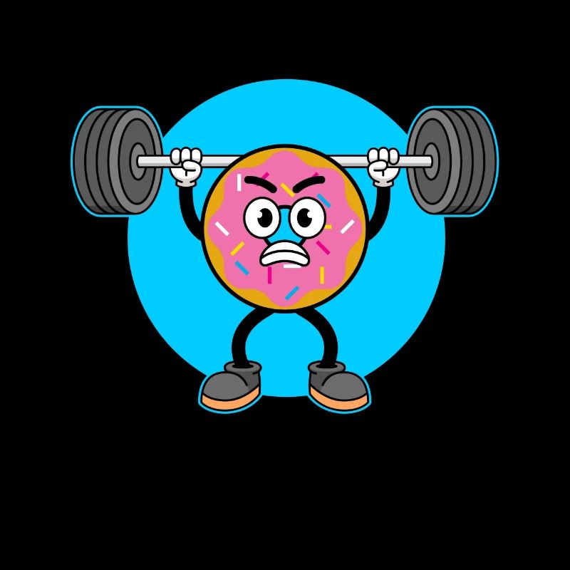 Donut PowerLifting Workout -Gewichtheber