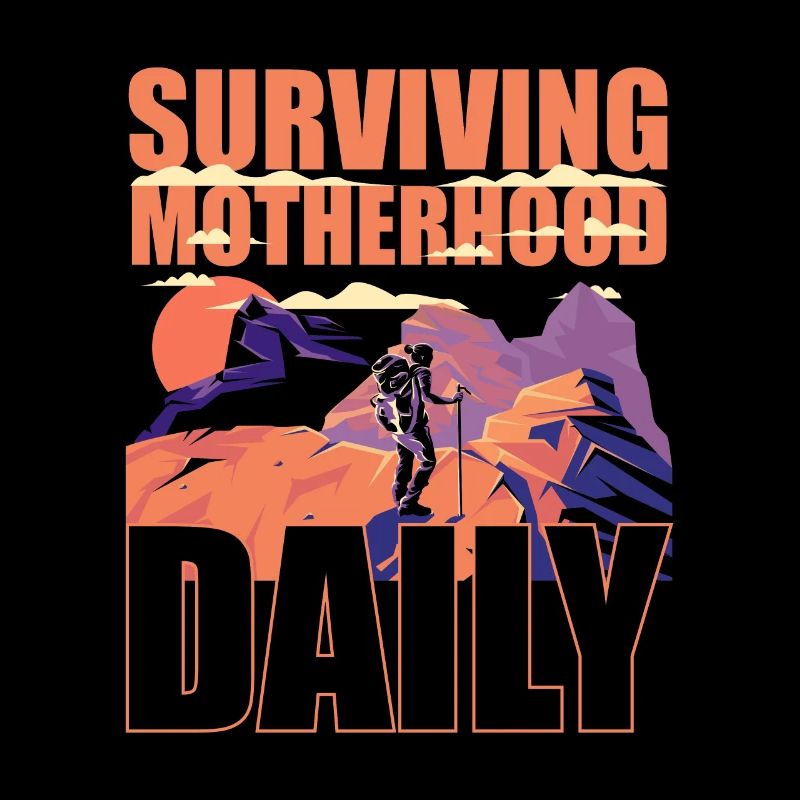 Mama Mutter Kletternde Mutterschaft