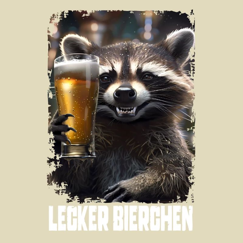 Lecker Bierchen Waschbär