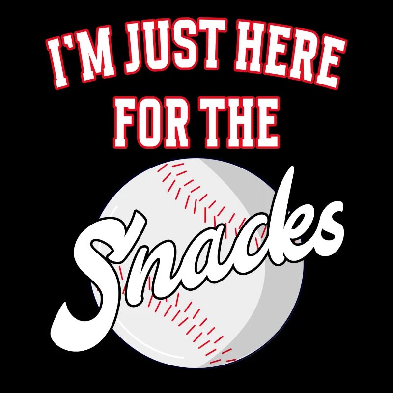 I'm just here for the snacks baseball