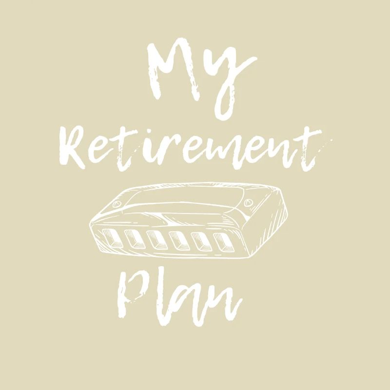 Funny Harmonica Harmonist Musician Retirement Gift