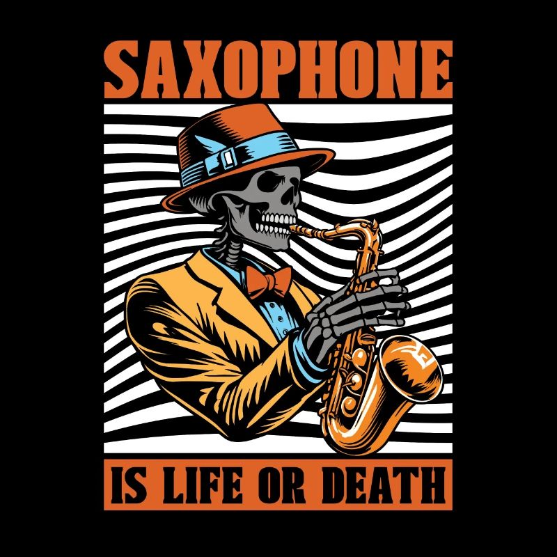 Saxophone Saxophone Skeleton