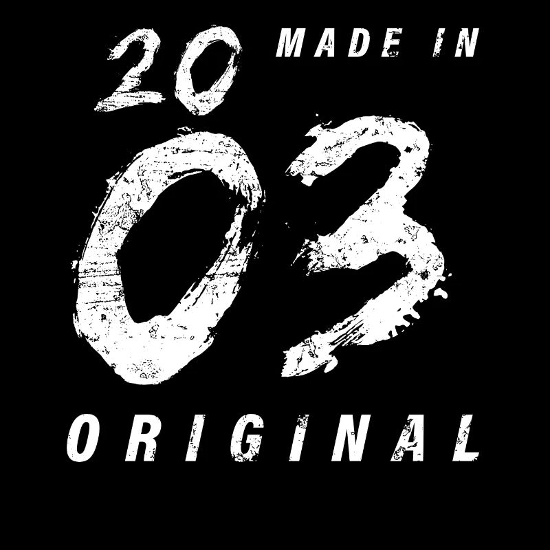 Made In 2003 Original Birthday Grunge Distressed