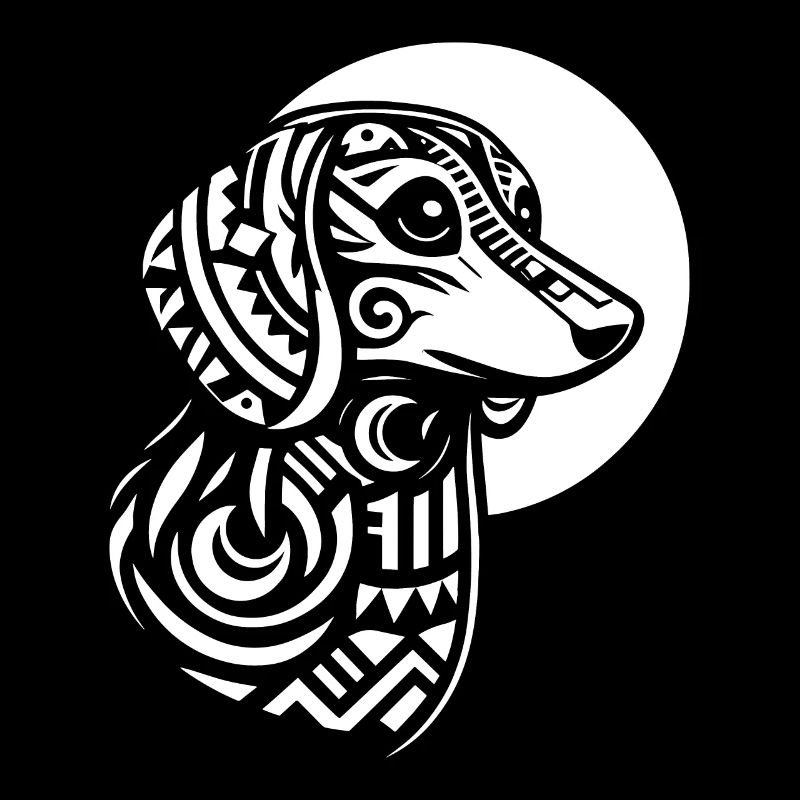 Dackel Dachshund Stammes Moon Phases