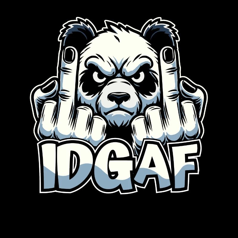 Giant Panda Panda Bear Idgaf