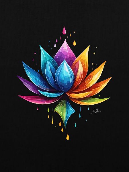 Mehrfarbiger Lotus