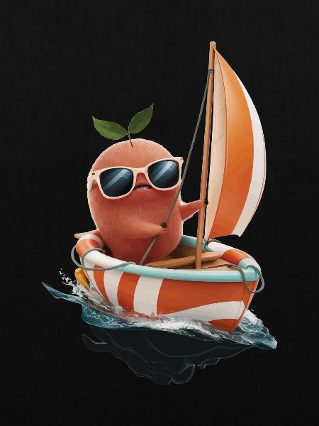 Obst Aprikose Bootfahren Geschenk