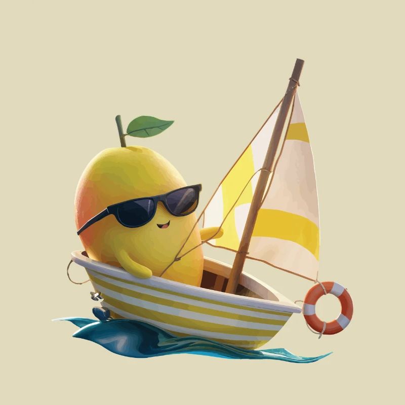 Obst Mango Bootfahren Geschenk