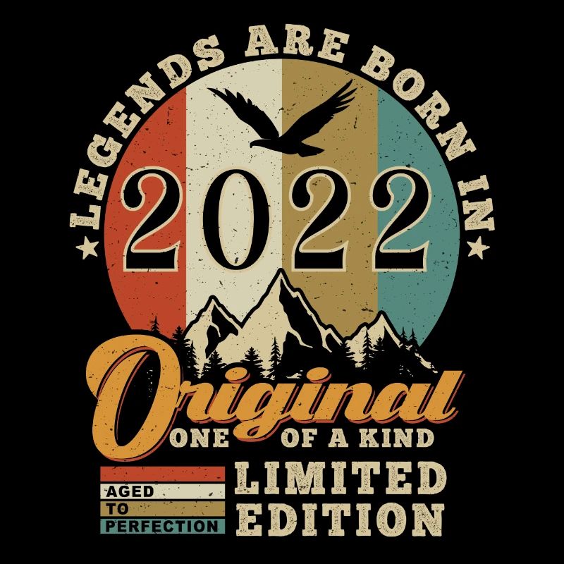 Original 2022 authentisches Geburtstagsgeschenk 2022