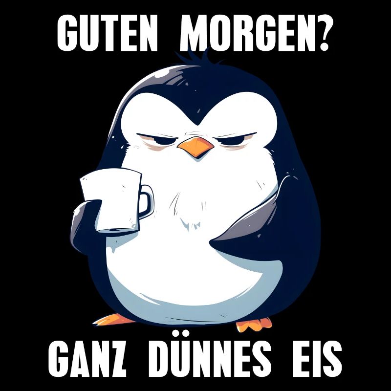 Good morning very thin ice penguin coffee