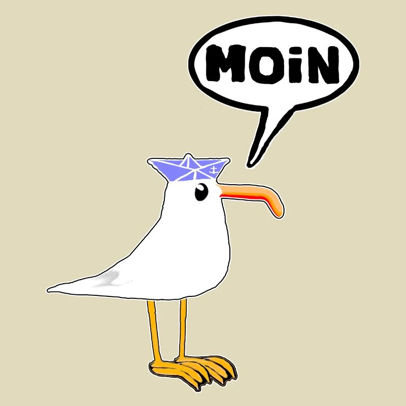 Moin Seagull Bottes en caoutchouc Bottes Speech Bubble