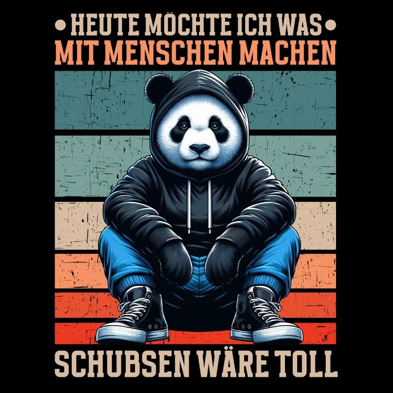 Heute möchte ich was mit Menschen machen Schubsen