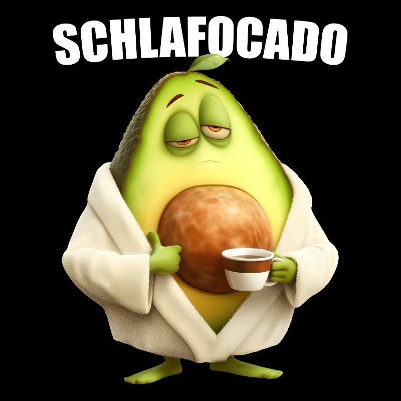 Schlafocado Avocado Kaffee Morgenmuffel Geschenk