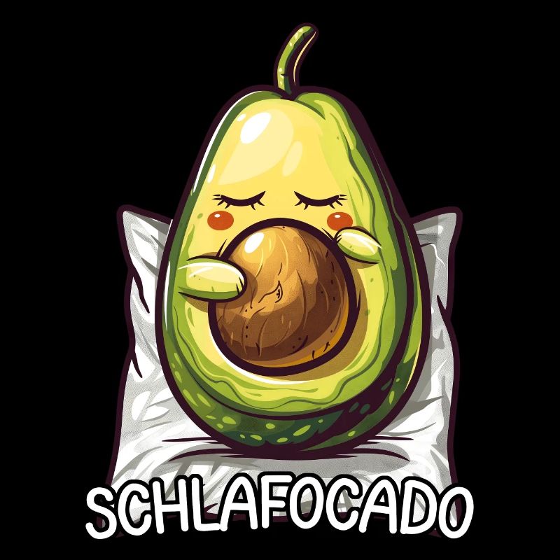 Schlafocado Avocado Morgenmuffel Kaffee Geschenk