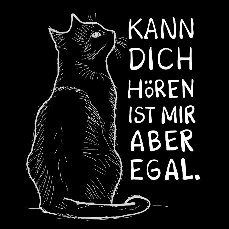 faule Katze Spruch Katzengesicht Geschenk Idee