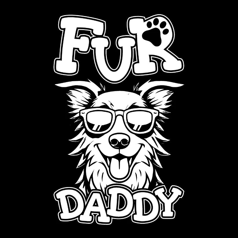 Border Collie Dog Dad For Daddy