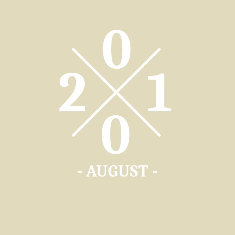 Minimal Geburtstag August 2001 - Simple