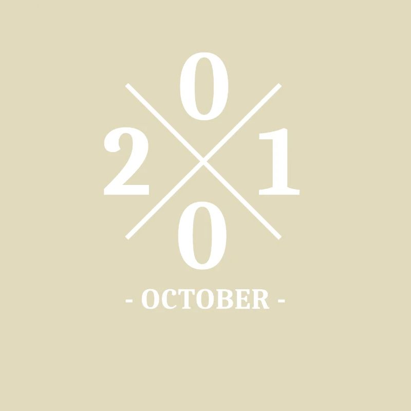 Minimal Geburtstag October 2001 - Simple