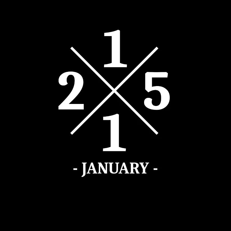 Anniversaire Minimal Janvier 2015 - Simple