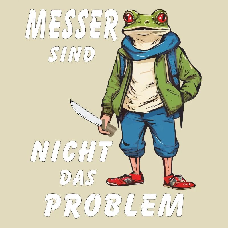 FROSCH MESSER SIND NICHT DAS PROBLEM
