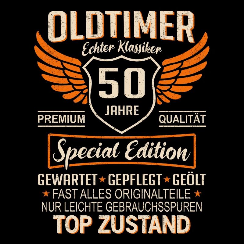 50. Geburtstag 50 Jahre Einzigartiger Oldtimer