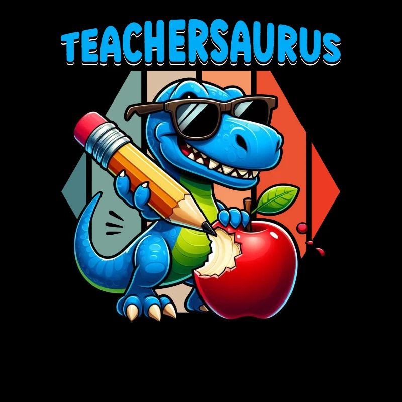 Teachersaurus Rex Dinosaure Professeur Professeur