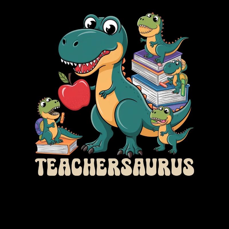 Teachersaurus Rex Dinosaure Professeur Professeur