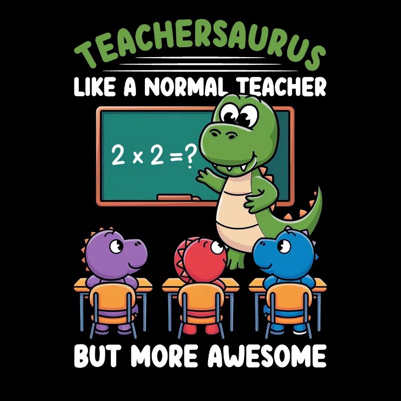 Teachersaurus Rex Dinosaure Professeur Professeur