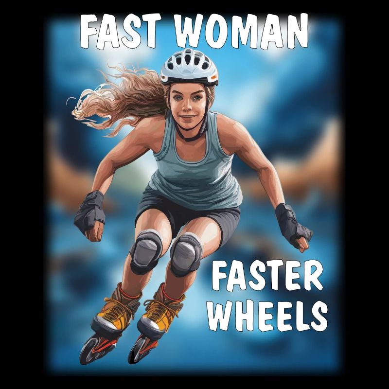 FEMME RAPIDE, ROUES PLUS RAPIDES
